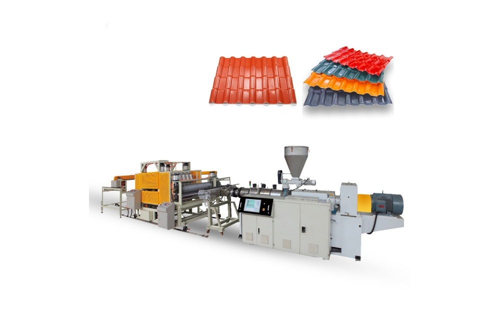 Plastic Glazed Roof Tile Extrusion Machine