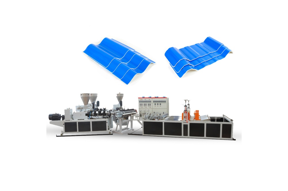 PVC Corrugated Roof Tile Extrusion Line